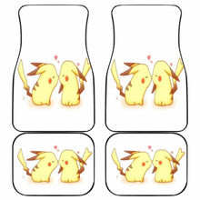 Load image into Gallery viewer, Pikachu Kiss Lovely Couple Pokemon Car Floor Mats Universal Fit 051012 - CarInspirations