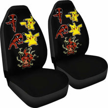 Load image into Gallery viewer, Pikachu X Deadpool Car Seat Covers Universal Fit 051012 - CarInspirations