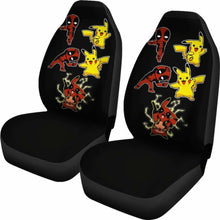 Load image into Gallery viewer, Pikachu X Deadpool Car Seat Covers Universal Fit 051012 - CarInspirations