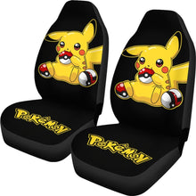Load image into Gallery viewer, Pretty Pikachu Pokemon Anime Fan Gift Car Seat Covers H200221 Universal Fit 225311 - CarInspirations