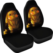 Load image into Gallery viewer, Sad Pikachu Pokemon Seat Covers Amazing Best Gift Ideas 2020 Universal Fit 090505 - CarInspirations