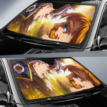 Load image into Gallery viewer, Seven Deadly Sins Escanor Vs Zeldris Car Sun Shade Anime Universal Fit 173905 - CarInspirations