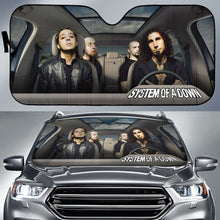 Load image into Gallery viewer, System Of A Down Car Sun Shade Rock Band Sun Visor Fan Universal Fit 174503 - CarInspirations