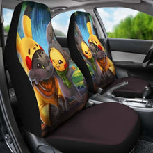Load image into Gallery viewer, Toothless And Pikachu How To Train Your Dragon Car Seat Covers Universal Fit 051312 - CarInspirations