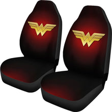 Load image into Gallery viewer, Wonder Woman Logo Car Seat Covers Movie Fan Gift H040120 Universal Fit 225311 - CarInspirations