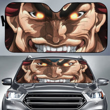Load image into Gallery viewer, Yuijro Hanma Baki Art Car Sun Shade Anime Fan Gift Universal Fit 173905 - CarInspirations