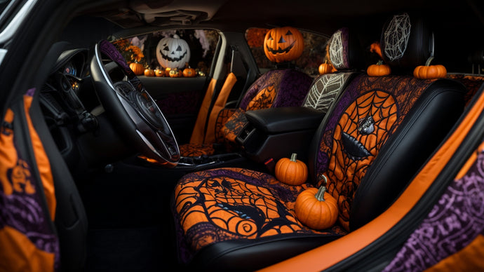 Jack and Sally Seat Covers: Transform Your Car into a Spooky Haven for Tim Burton Fans