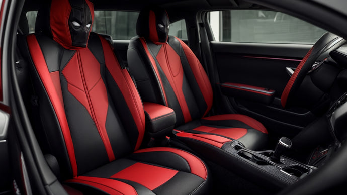 Bring Humor to Your Ride with Deadpool Car Seat Covers!