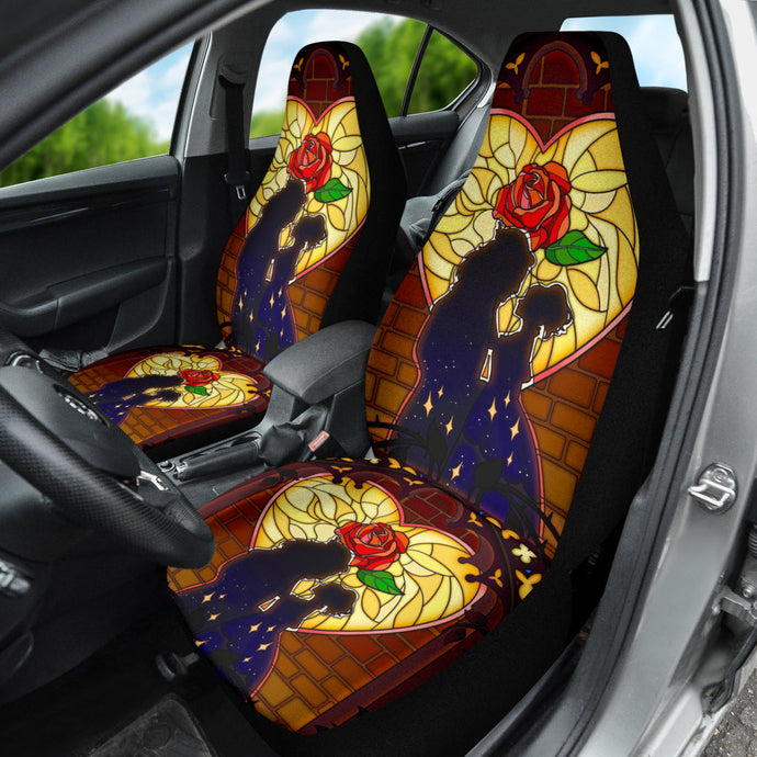 Stunning Belle and Beast Car Seat Covers: A Fairytale on Wheels