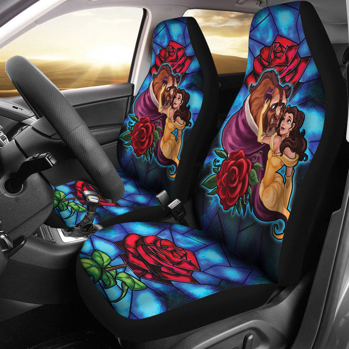 Custom Beauty and the Beast Car Seat Covers: Design Your Own Enchanted Ride