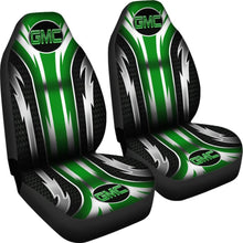 Load image into Gallery viewer, 2 Front GMC Seat Covers Green 144627