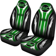 Load image into Gallery viewer, 2 Front GMC Seat Covers Green 144627