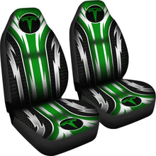 Load image into Gallery viewer, 2 Front Tesla Seat Covers Green 144627