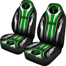 Load image into Gallery viewer, 2 Front Tesla Seat Covers Green 144627