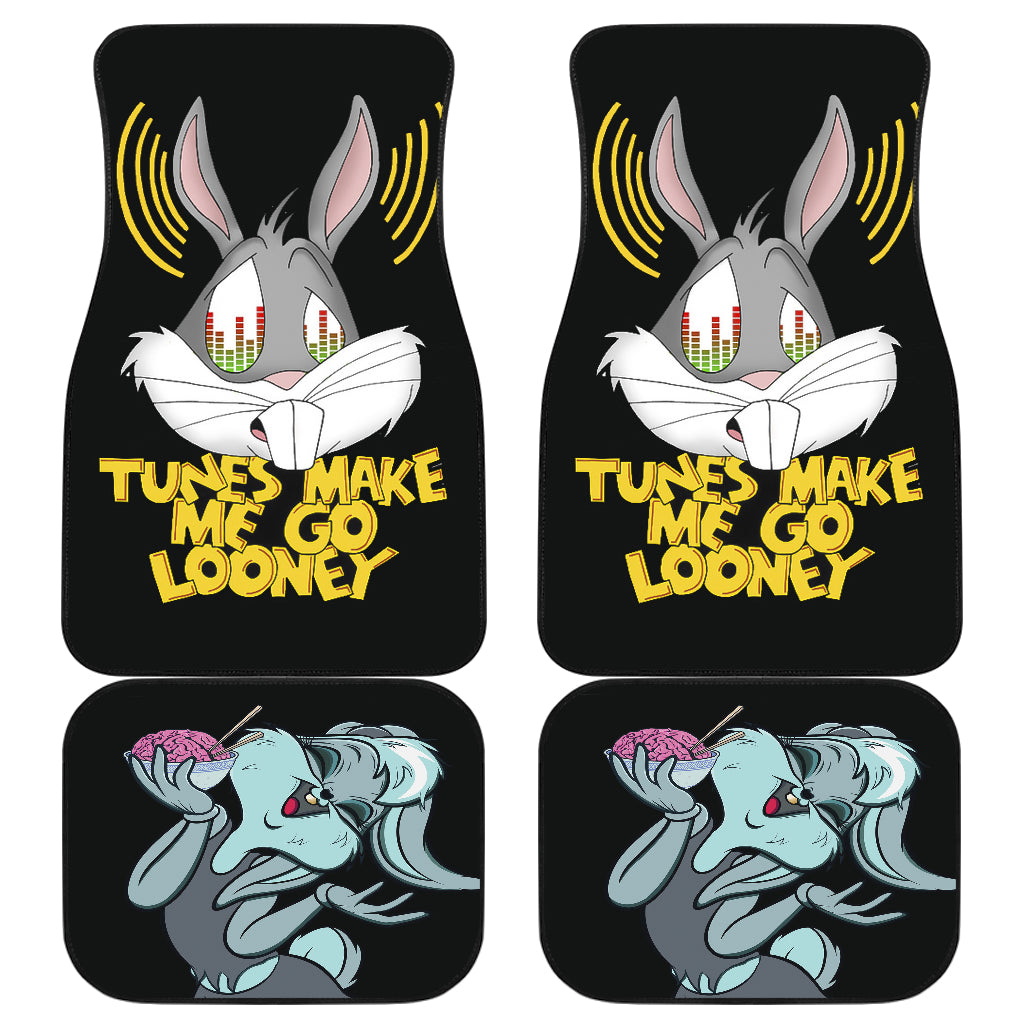 Bugs Bunny Lola Zombies Car Floor Mats Looney Tunes Cartoon Universal Fit 210101