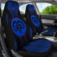 Load image into Gallery viewer, Amazing Black And Blue Dodge Ram Car Seat Covers Custom 2 212603