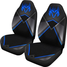 Load image into Gallery viewer, Amazing Black And Blue Dodge Ram Car Seat Covers Custom 4 212603