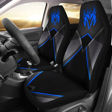 Load image into Gallery viewer, Amazing Black And Blue Dodge Ram Car Seat Covers Custom 4 212603