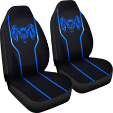 Load image into Gallery viewer, Amazing Black And Blue Dodge Ram Car Seat Covers Custom 5 212603