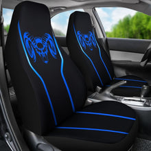 Load image into Gallery viewer, Amazing Black And Blue Dodge Ram Car Seat Covers Custom 5 212603