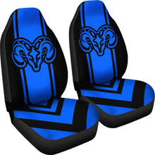 Load image into Gallery viewer, Amazing Black And Blue Dodge Ram Car Seat Covers Custom 6 212603