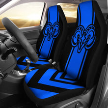 Load image into Gallery viewer, Amazing Black And Blue Dodge Ram Car Seat Covers Custom 6 212603