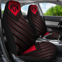 Load image into Gallery viewer, Amazing Black And Red Dodge Ram Car Seat Covers Custom 1 212603