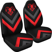 Load image into Gallery viewer, Amazing Black And Red Dodge Ram Car Seat Covers Custom 7 212603