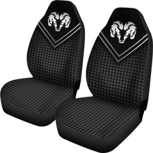 Load image into Gallery viewer, Amazing Black And White Dodge Ram Car Seat Covers Custom 1 212603