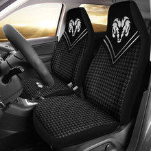 Load image into Gallery viewer, Amazing Black And White Dodge Ram Car Seat Covers Custom 1 212603