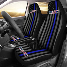 Load image into Gallery viewer, American Flag Car Seat Covers With Thin Blue Line Mix GMC 212601