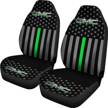 Load image into Gallery viewer, American Flag Car Seat Covers With Thin Green Line Mix GMC 212601