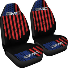 Load image into Gallery viewer, American Flag Red And Blue Mix GMC Car Seat Covers 212601