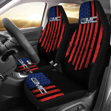 Load image into Gallery viewer, American Flag Red And Blue Mix GMC Car Seat Covers 212601