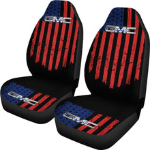 Load image into Gallery viewer, American Flag Red And Blue Mix GMC Car Seat Covers 212601