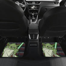 Load image into Gallery viewer, Baby Yoda Lightsaber Star Wars Car Floor Mats 094201