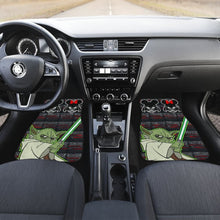 Load image into Gallery viewer, Baby Yoda Lightsaber Star Wars Car Floor Mats 094201