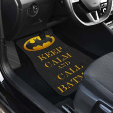 Load image into Gallery viewer, Batman Keep Calm &amp; Call Mr. Bat Car Floor Mats 101819