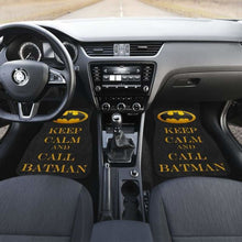 Load image into Gallery viewer, Batman Keep Calm &amp; Call Mr. Bat Car Floor Mats 101819