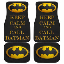Load image into Gallery viewer, Batman Keep Calm &amp; Call Mr. Bat Car Floor Mats 101819