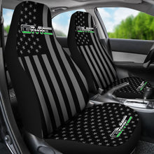 Load image into Gallery viewer, Black American Flag Mix GMC Car Seat Covers 212601
