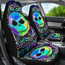 Load image into Gallery viewer, Color Jack Skellington Car Seat Cover 101819