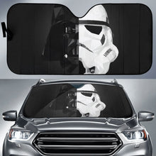 Load image into Gallery viewer, Darth Vader &amp; Stormtrooper Star Wars Half Head Art Car Auto Sun Shade 094201