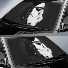 Load image into Gallery viewer, Darth Vader &amp; Stormtrooper Star Wars Half Head Art Car Auto Sun Shade 094201