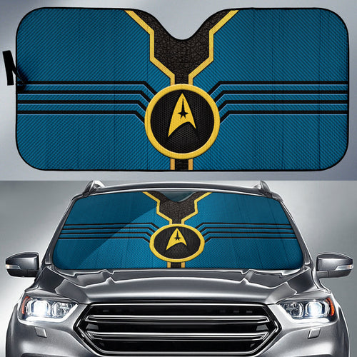 Star Trek Logo Car Auto Sun Shades Custom For Fans Blue Version 210302