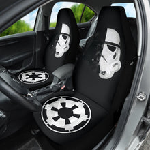 Load image into Gallery viewer, Stormtrooper Darth Vader Half Face with Galactic Empire Logo Star Wars Car Seat Covers 212901