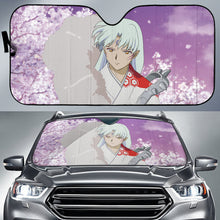 Load image into Gallery viewer, Inuyasha Sesshomaru Anime Purple Background Car Auto Sun Shades 210302