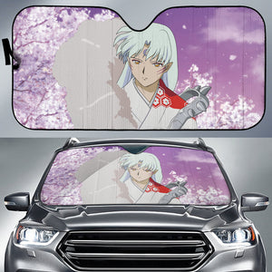 Inuyasha Sesshomaru Anime Purple Background Car Auto Sun Shades 210302