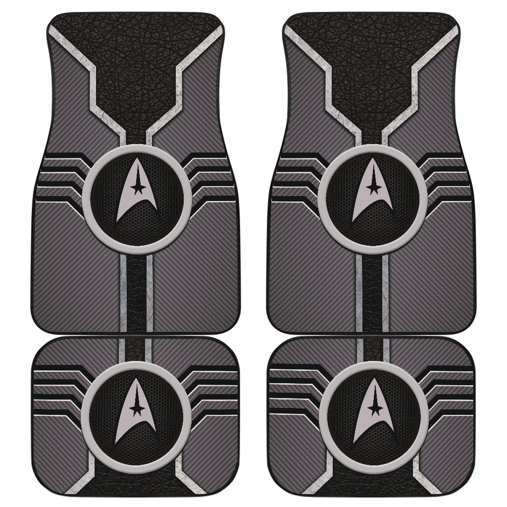 Star Trek Logo Car Floor Mats Custom For Fans Grey Version 210502