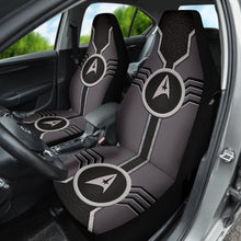 Load image into Gallery viewer, Star Trek Logo Car Seat Covers Custom For Fans Grey Version 210502